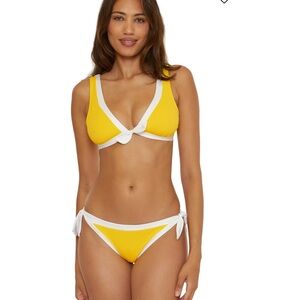 NWOT Trina Turk swim courtside banded bralette top